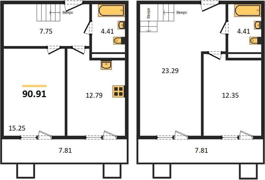 Фото №1: 3-комнатная квартира 114&nbsp;м², 7/8&nbsp;эт. - Северская, мкр. ЖК Цветной Бульвар