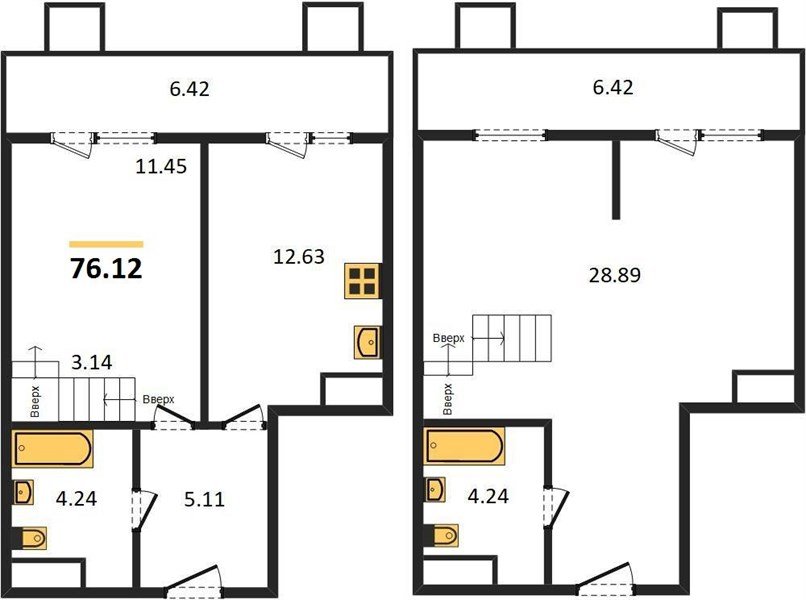 Фото №1: 2-комнатная квартира 77&nbsp;м², 7/8&nbsp;эт. - Северская, мкр. ЖК Цветной Бульвар