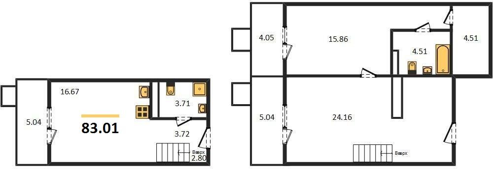 Фото №1: 2-комнатная квартира 83&nbsp;м², 7/8&nbsp;эт. - Северская, мкр. ЖК Цветной Бульвар