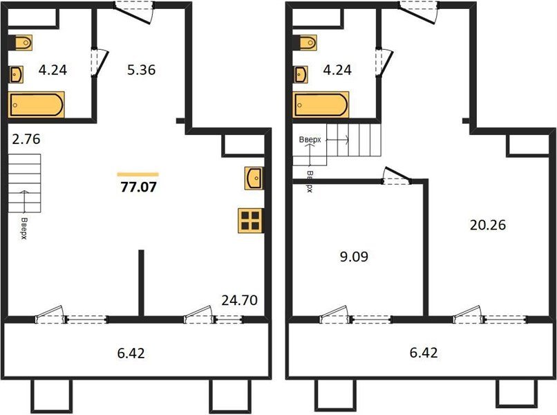 Фото №1: 2-комнатная квартира 77&nbsp;м², 7/8&nbsp;эт. - Северская, мкр. ЖК Цветной Бульвар