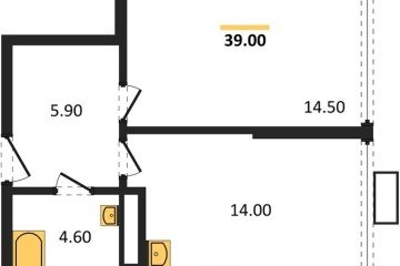 Фото №1: 1-комнатная квартира 37 м², 18/18 эт. - Краснодар, мкр. Парк Победы,