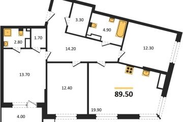 Фото №1: 3-комнатная квартира 89 м², 9/18 эт. - Краснодар, мкр. Парк Победы,