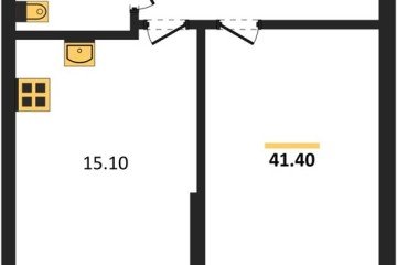Фото №1: 1-комнатная квартира 41 м², 2/18 эт. - Краснодар, мкр. Парк Победы,