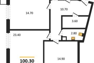 Фото №1: 3-комнатная квартира 100 м², 3/18 эт. - Краснодар, мкр. Парк Победы,
