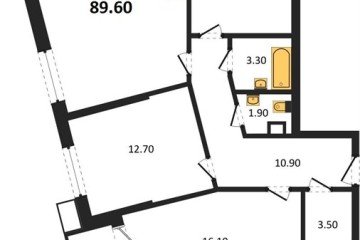 Фото №1: 3-комнатная квартира 89 м², 4/18 эт. - Краснодар, мкр. Парк Победы,