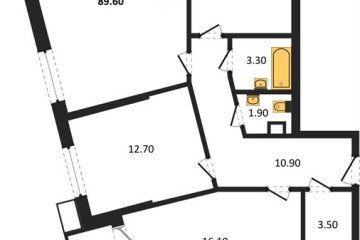 Фото №1: 3-комнатная квартира 89 м², 7/18 эт. - Краснодар, мкр. Парк Победы,
