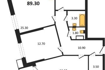 Фото №1: 2-комнатная квартира 89 м², 11/18 эт. - Краснодар, мкр. Парк Победы,