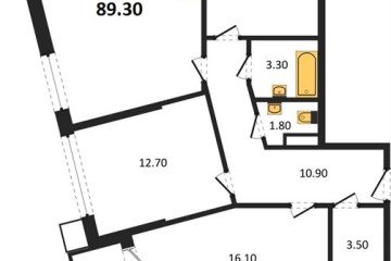 Фото №1: 3-комнатная квартира 89 м², 17/18 эт. - Краснодар, мкр. Парк Победы,