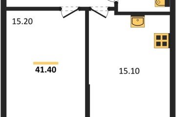 Фото №1: 1-комнатная квартира 41 м², 2/18 эт. - Краснодар, мкр. Парк Победы,