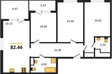 Фото №1: 3-комнатная квартира 80 м², 8/9 эт. - Краснодар, мкр. жилой комплекс Друзья,