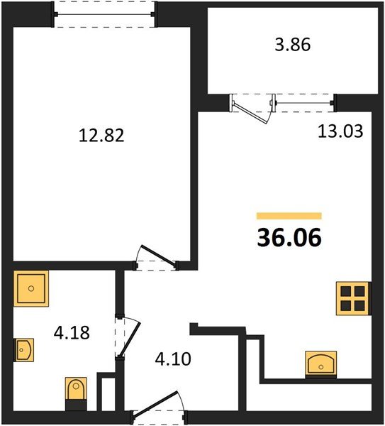 Фото №1: 1-комнатная квартира 35&nbsp;м², 4/9&nbsp;эт. - Краснодар, Прикубанский внутригородской округ, мкр. жилой комплекс Друзья