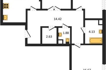 Фото №1: 3-комнатная квартира 99 м², 18/18 эт. - Знаменский, мкр. Родные Просторы,