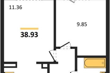 Фото №1: 1-комнатная квартира 38 м², 7/9 эт. - Краснодар, мкр. жилой комплекс Югге,