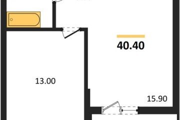 Фото №1: 1-комнатная квартира 40&nbsp;м², 7/9&nbsp;эт. - Майкоп, мкр. ЖК Звезды, 