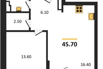 Фото №1: 1-комнатная квартира 45&nbsp;м², 7/9&nbsp;эт. - Майкоп, мкр. ЖК Звезды, 