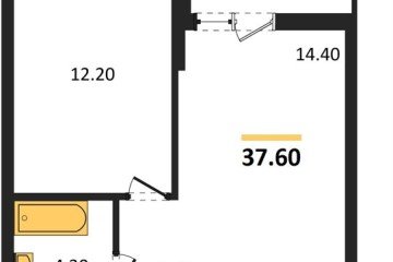 Фото №1: 1-комнатная квартира 37&nbsp;м², 7/9&nbsp;эт. - Майкоп, мкр. ЖК Звезды, 