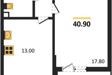 Фото №1: 1-комнатная квартира 40&nbsp;м², 2/9&nbsp;эт. - Майкоп, мкр. ЖК Звезды, 