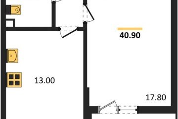 Фото №1: 1-комнатная квартира 40&nbsp;м², 2/9&nbsp;эт. - Майкоп, мкр. ЖК Звезды, 