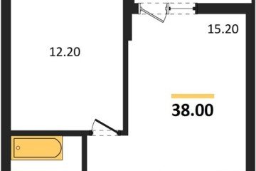 Фото №1: 1-комнатная квартира 38 м², 2/7 эт. - Майкоп, мкр. ЖК Звезды,