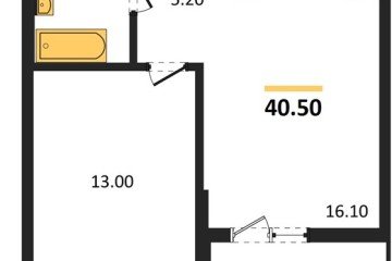 Фото №1: 1-комнатная квартира 40 м², 5/7 эт. - Майкоп, мкр. ЖК Звезды,