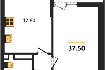 Фото №1: 1-комнатная квартира 37 м², 7/7 эт. - Майкоп, мкр. ЖК Звезды,