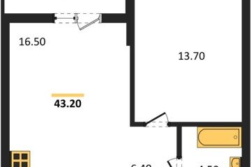 Фото №1: 1-комнатная квартира 43 м², 2/7 эт. - Майкоп, мкр. ЖК Звезды,