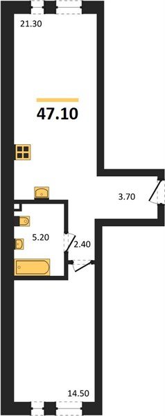 Фото №1: 1-комнатная квартира 47&nbsp;м², 2/18&nbsp;эт. - Краснодар, Прикубанский внутригородской округ, мкр. ЖК Эрмитаж, ул. им. Мурата Ахеджака, 20