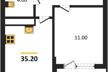Фото №1: 1-комнатная квартира 37 м², 15/18 эт. - Краснодар, мкр. ЖК Первое Место,