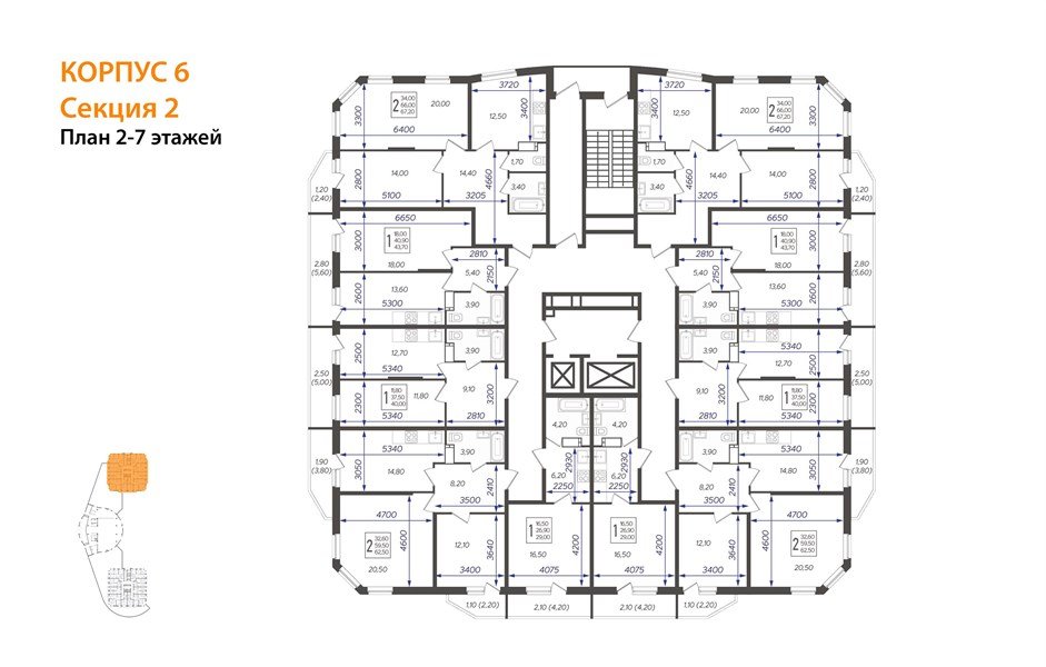 Фото №7: 2-комнатная квартира 68&nbsp;м², 2/16&nbsp;эт. - Краснодар, Прикубанский внутригородской округ, мкр. жилой комплекс Зеленодар