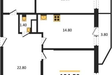 Фото №1: 3-комнатная квартира 104 м², 14/16 эт. - Краснодар, мкр. жилой комплекс Зеленодар,