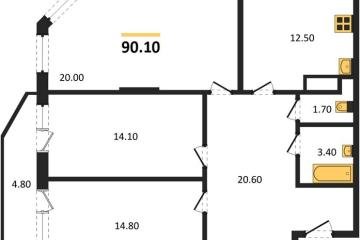 Фото №1: 3-комнатная квартира 90 м², 10/16 эт. - Краснодар, мкр. жилой комплекс Зеленодар,