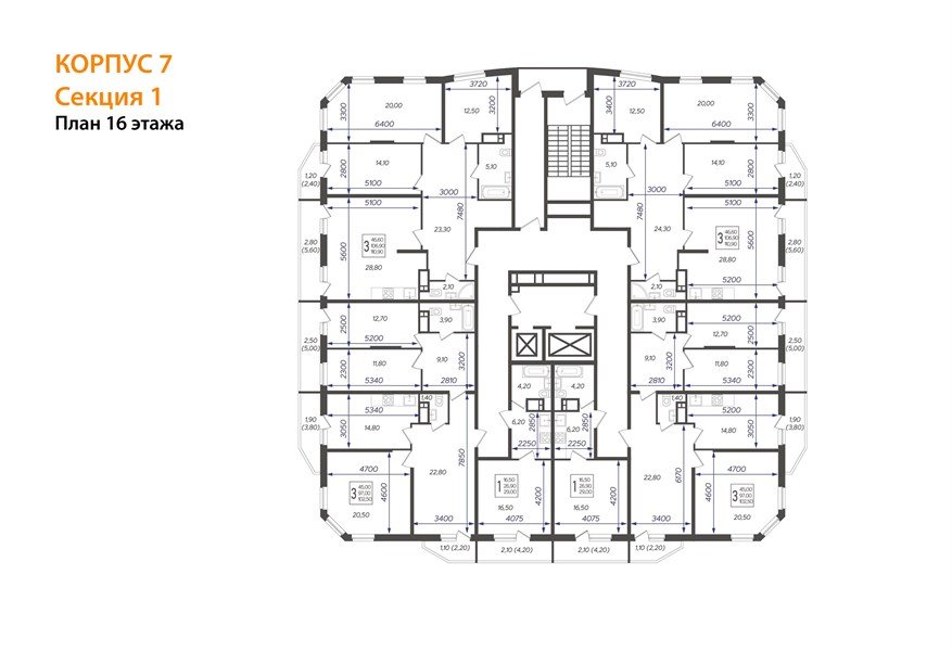 Фото №8: 3-комнатная квартира 113&nbsp;м², 16/16&nbsp;эт. - Краснодар, Прикубанский внутригородской округ, мкр. жилой комплекс Зеленодар