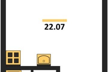 Фото №1: Студия 21&nbsp;м², 2/9&nbsp;эт. - Краснодар, мкр. жилой комплекс Друзья, 