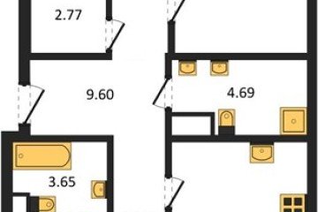 Фото №1: 3-комнатная квартира 76 м², 8/9 эт. - Краснодар, мкр. жилой комплекс Друзья,