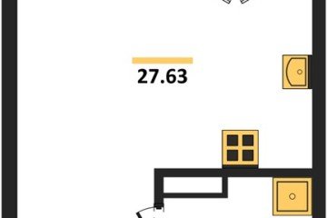 Фото №1: Студия 27&nbsp;м², 4/9&nbsp;эт. - Краснодар, мкр. жилой комплекс Друзья, 