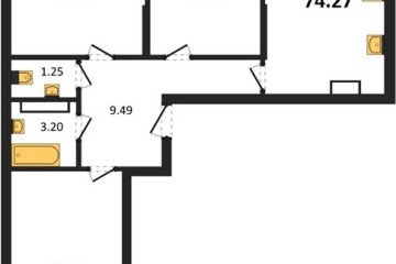 Фото №1: 3-комнатная квартира 74 м², 12/16 эт. - Краснодар, мкр. Карасунский внутригородской округ,