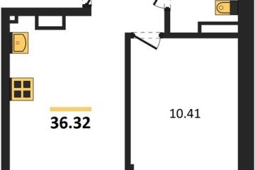 Фото №1: 1-комнатная квартира 38 м², 3/4 эт. - Южный, мкр. жилой комплекс Южные Соседи,