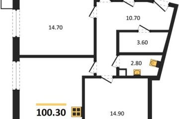 Фото №1: 3-комнатная квартира 100 м², 5/16 эт. - Краснодар, мкр. Парк Победы,