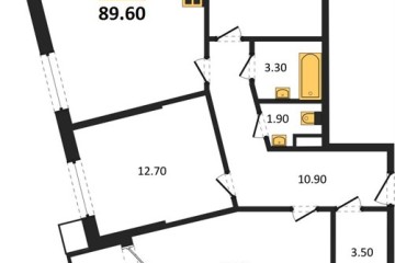 Фото №1: 3-комнатная квартира 89 м², 6/16 эт. - Краснодар, мкр. Парк Победы,