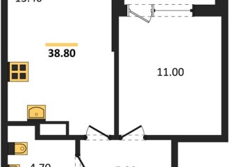 Фото №1: 1-комнатная квартира 38&nbsp;м², 9/16&nbsp;эт. - Краснодар, мкр. Парк Победы, 