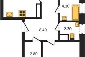 Фото №1: 2-комнатная квартира 72 м², 16/16 эт. - Краснодар, мкр. Парк Победы,