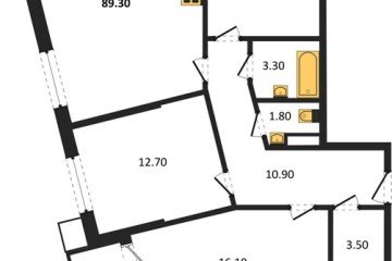 Фото №1: 3-комнатная квартира 89 м², 10/16 эт. - Краснодар, мкр. Парк Победы,