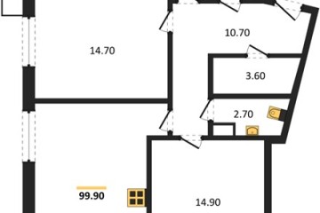 Фото №1: 3-комнатная квартира 99&nbsp;м², 14/16&nbsp;эт. - Краснодар, мкр. Парк Победы, 