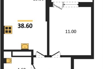 Фото №1: 1-комнатная квартира 38 м², 14/16 эт. - Краснодар, мкр. Парк Победы,