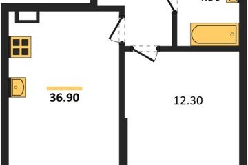 Фото №1: 1-комнатная квартира 36 м², 8/9 эт. - Краснодар, мкр. Парк Победы,