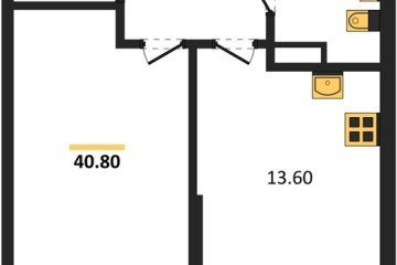 Фото №1: 1-комнатная квартира 40 м², 8/9 эт. - Краснодар, мкр. Парк Победы,