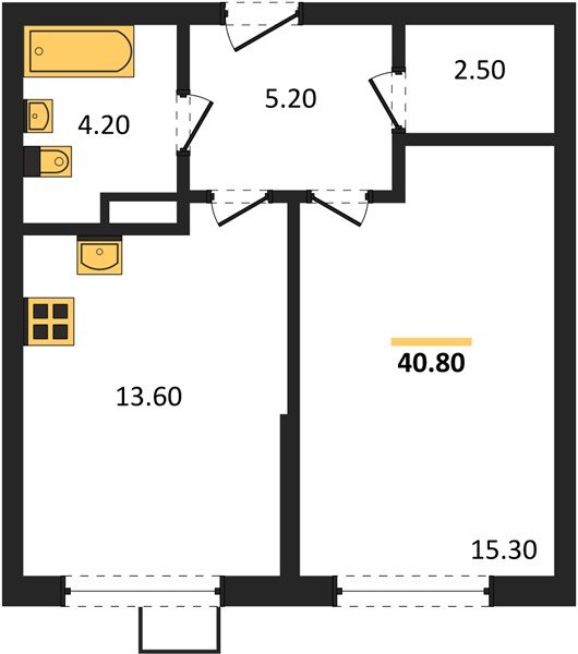 Фото №1: 1-комнатная квартира 40&nbsp;м², 8/9&nbsp;эт. - Краснодар, Прикубанский внутригородской округ, мкр. Парк Победы