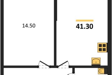 Фото №1: 1-комнатная квартира 41 м², 2/9 эт. - Краснодар, мкр. Парк Победы,