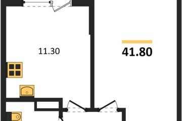 Фото №1: 1-комнатная квартира 41 м², 5/9 эт. - Краснодар, мкр. Парк Победы,