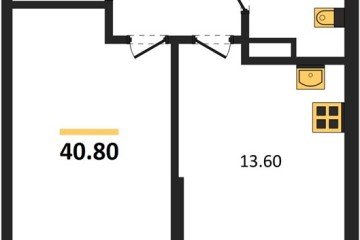 Фото №1: 1-комнатная квартира 40 м², 5/9 эт. - Краснодар, мкр. Парк Победы,